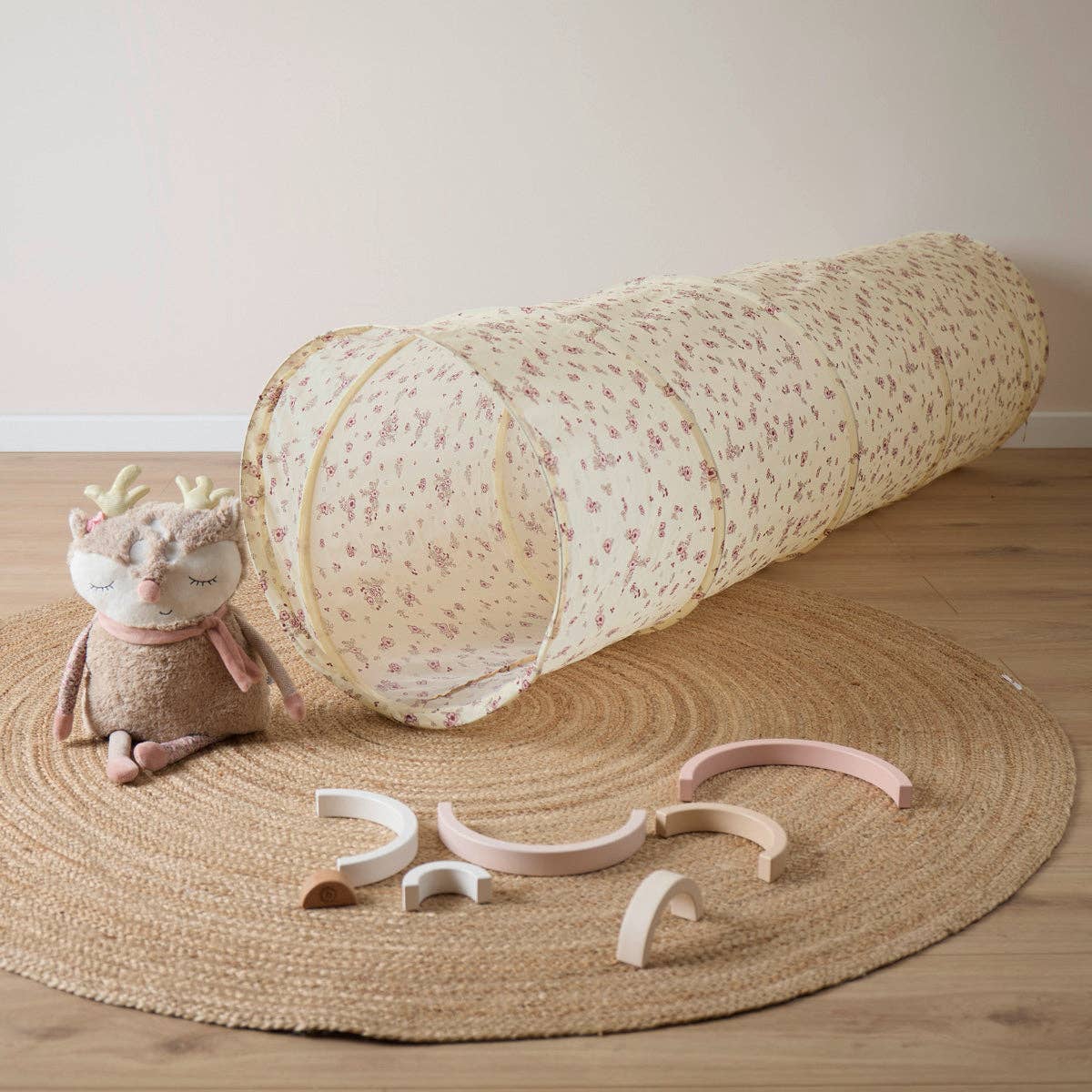 Bieco Spielwaren - Wholesale Tent - Kids - Pop Up Play Tunnel Vintage Flowers2