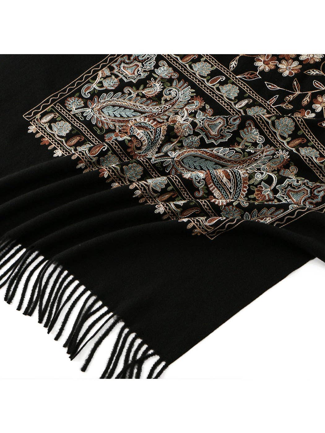 Funkyrel® Atzbranding Limited - Vendita all'ingrosso Sciarpa - Donna - Scarvii - Sciarpa Invernale Bohémien Ricamata3