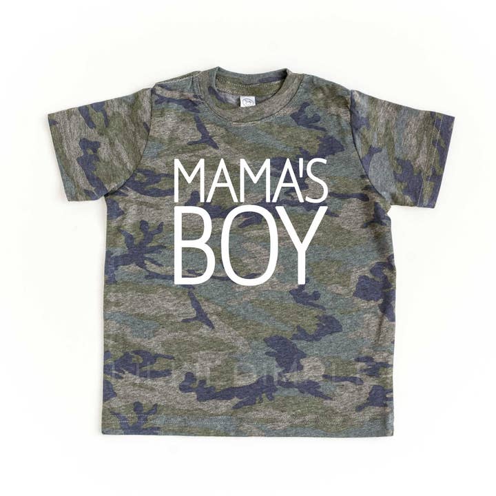 Camiseta Mama's Boy (bloco) - Camuflagem por atacado de Lillie Dimple