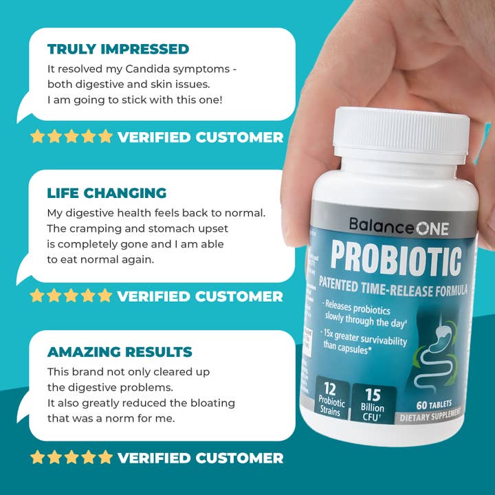 Balance One Supplements - Wholesale Oral Supplement/Vitamin - Balance ONE Probiotic – 15x More Effective with Time-Release7