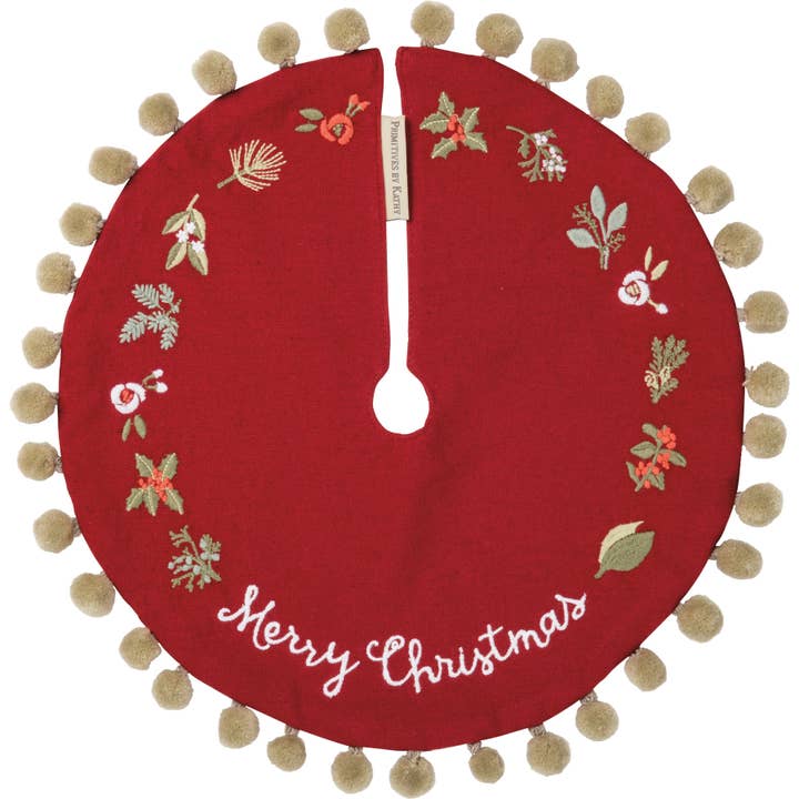 Primitives by Kathy - Wholesale Holiday Stocking - Merry Christmas Small Tree Skirt