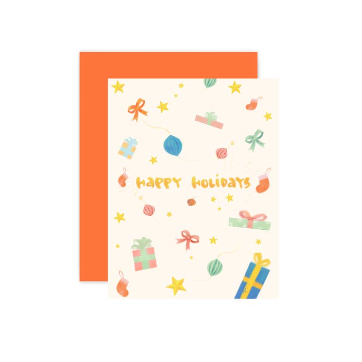 Holiday Gifts Card for wholesale by The Little Red House