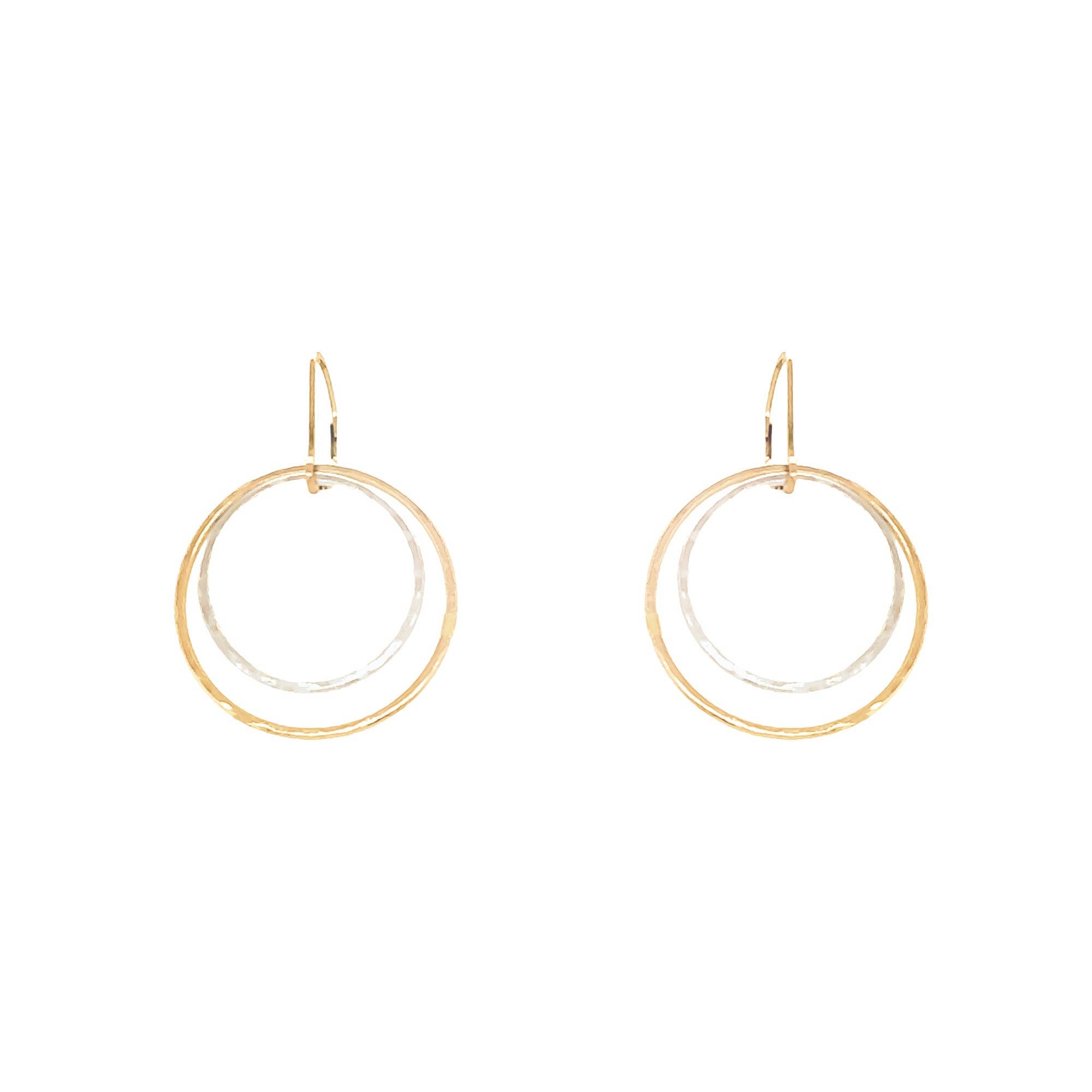 Sabina Jewelry - Wholesale Dangle Earrings - Small Staple Double Hoop Earrings1
