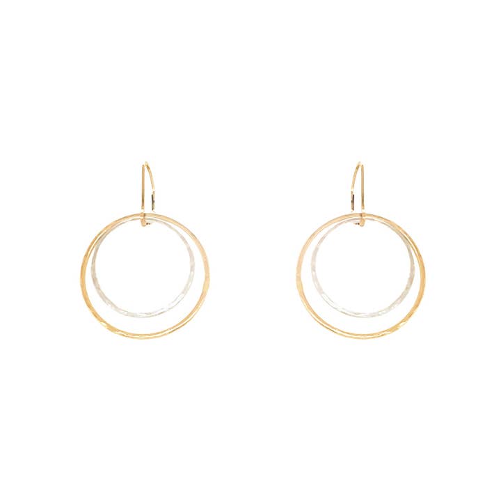 Sabina Jewelry - Wholesale Dangle Earrings - Small Staple Double Hoop Earrings1