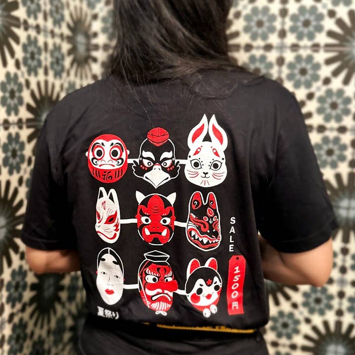 Bandage Brigade - Wholesale Screen Printed T-Shirt - Unisex - Matsuri Masks Tee