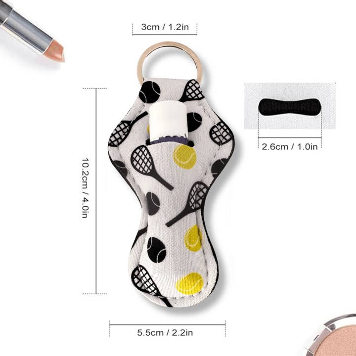 Sportybella - Wholesale Keychain - Women's - Tennis Chapstick Holder Keychain2