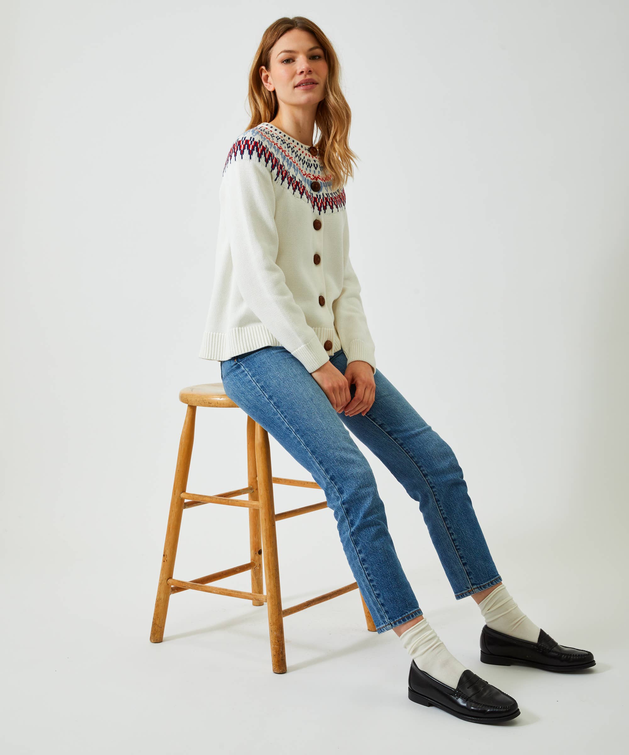 Joelle Cotton Cardigan White for wholesale on Faire1