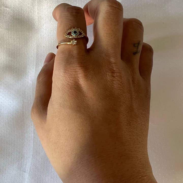 Starlite By J - Wholesale Cocktail/Statement Ring - Stefan Ring (blue)