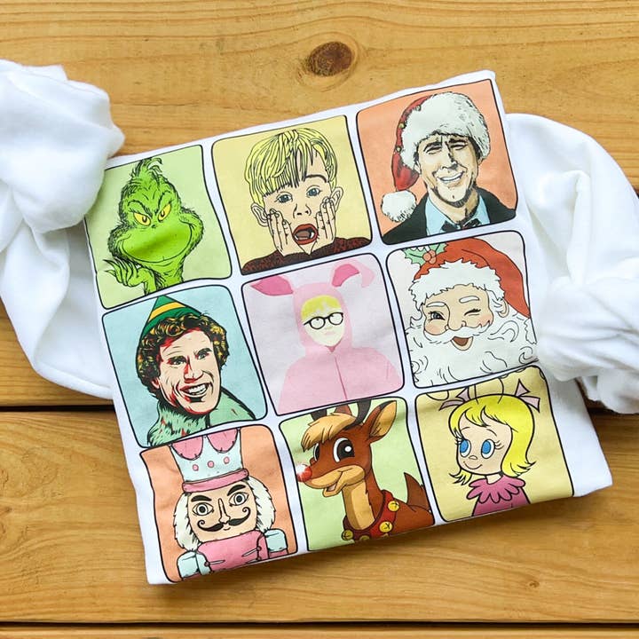 Christmas Movies Sweatshirt for wholesale by COTTON PRESS CO.