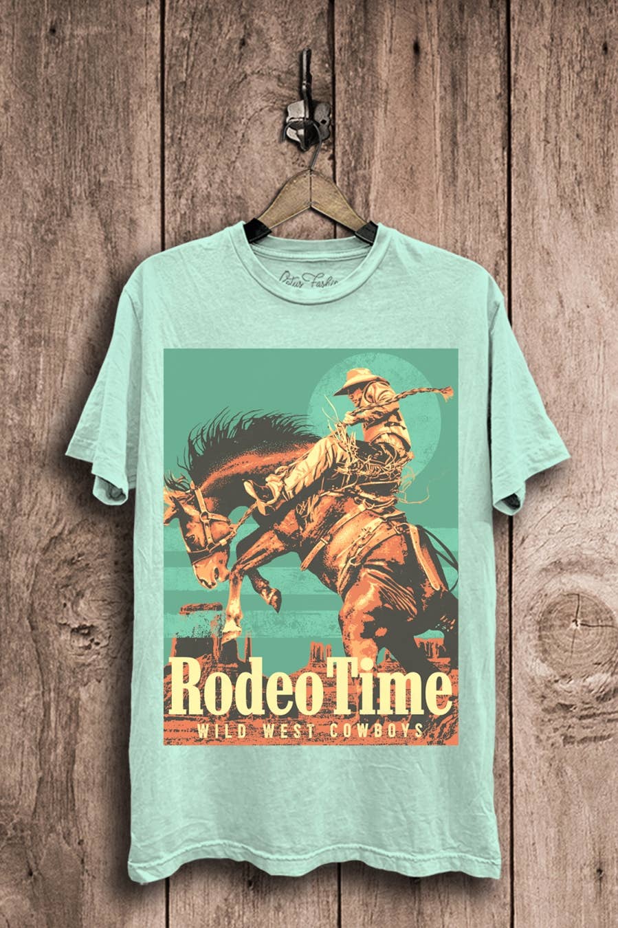 Lotus Fashion Collection - Wholesale T-Shirt (Graphic) - Women's - Rodeo Time Wild West Cowboys Graphic Top