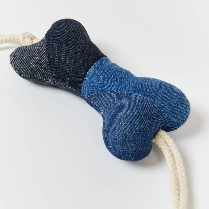 Oliver Logan Upcycled Denim Dog Toy with Squeaker and other Purchase Wholesale logan. Free Returns & Net 60 Terms on Faire trending on Faire.