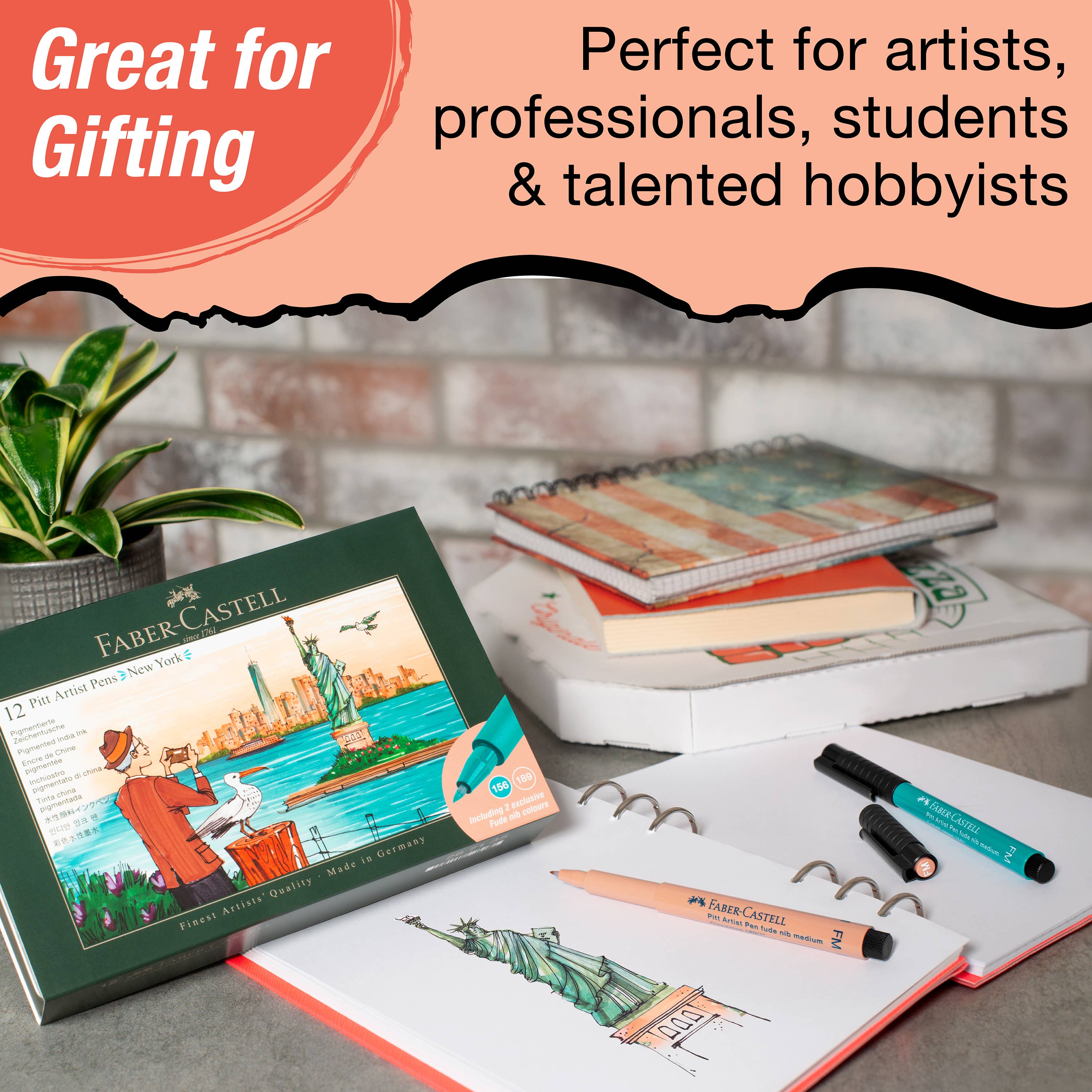 Faber-Castell / Creativity for Kids - Wholesale Art Set - Kids & Baby - 12 Ct Pitt Artist Pen Limited Edition City Set - New York6