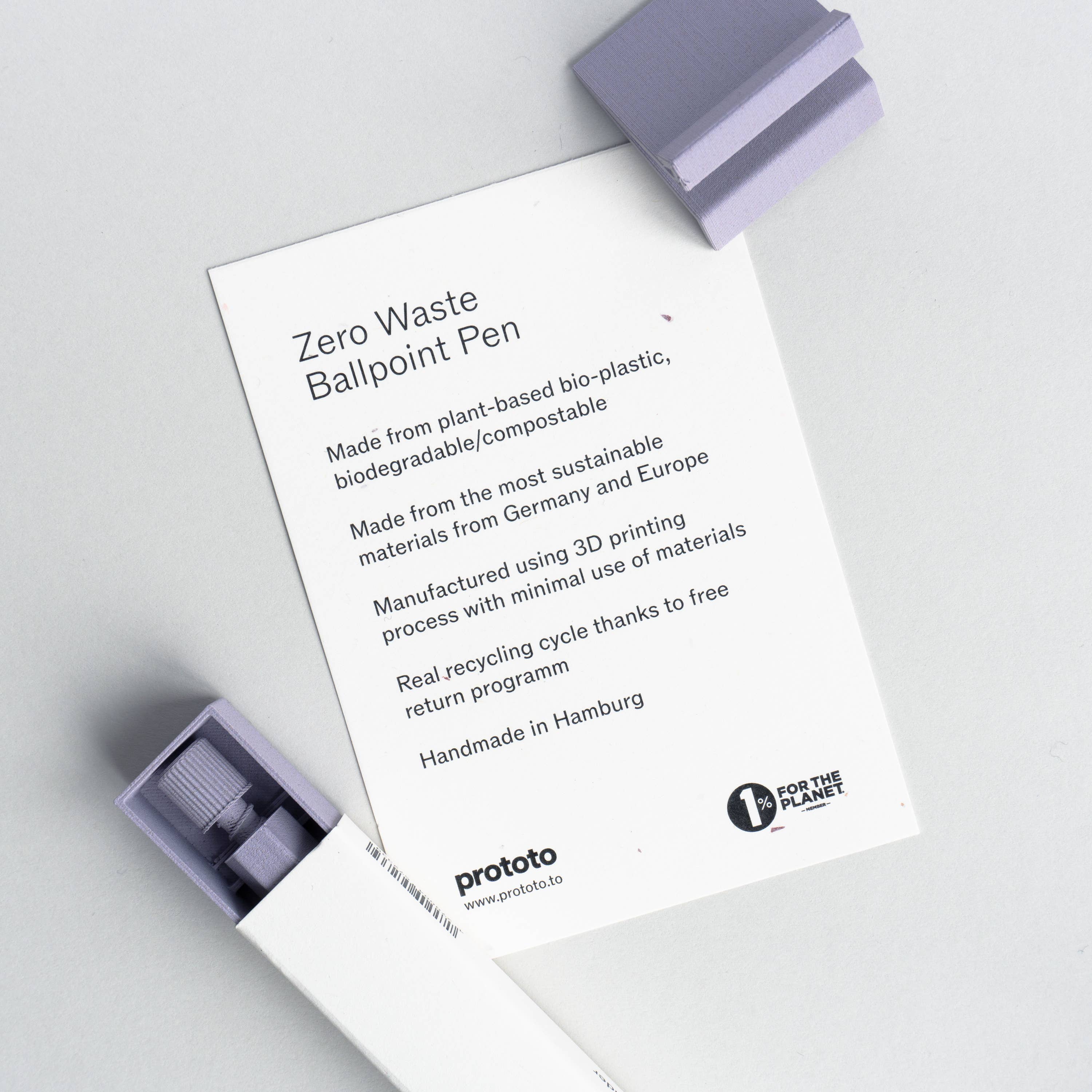 Prototo – wholesale Pen & pencil holder – Display + Information for Zero Waste Ballpoint Pen5