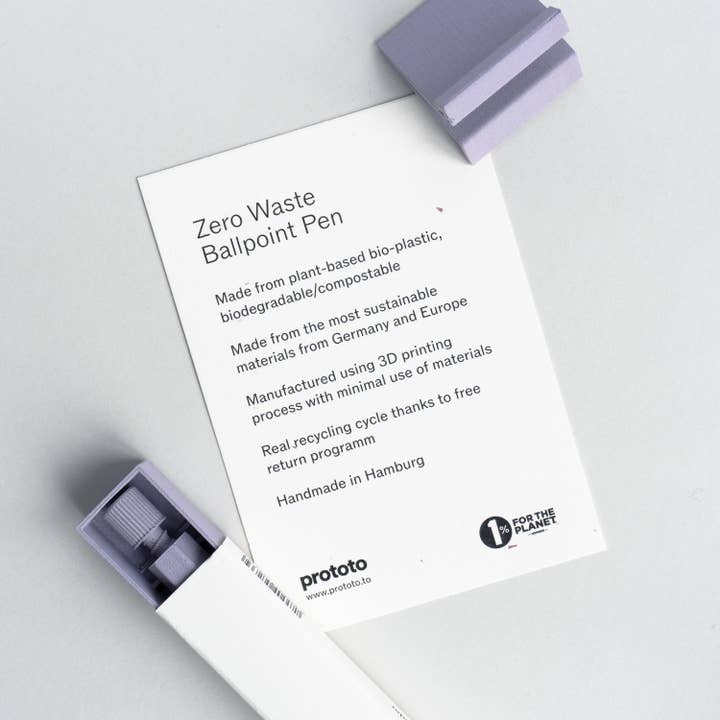 Prototo – wholesale Pen & pencil holder – Display + Information for Zero Waste Ballpoint Pen5