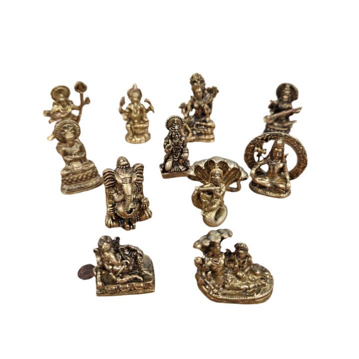 Yak & Yeti - Wholesale Decorative Figurine - Pocket Mini Brass Statues (Min quantity 30 pcs)6
