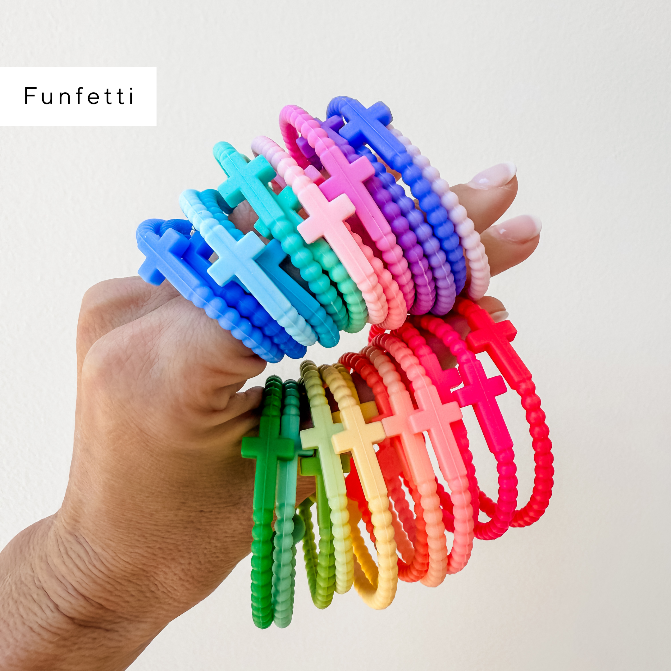 Ryan & Rose – wholesale Pärlarmband – Barn – Jesus-armband - 25 förpackningar31