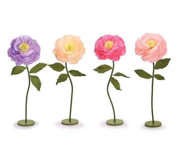 Dunn Deals - Wholesale Artificial flowers - 46" - Set of 4 Giant Flowers with Stands
