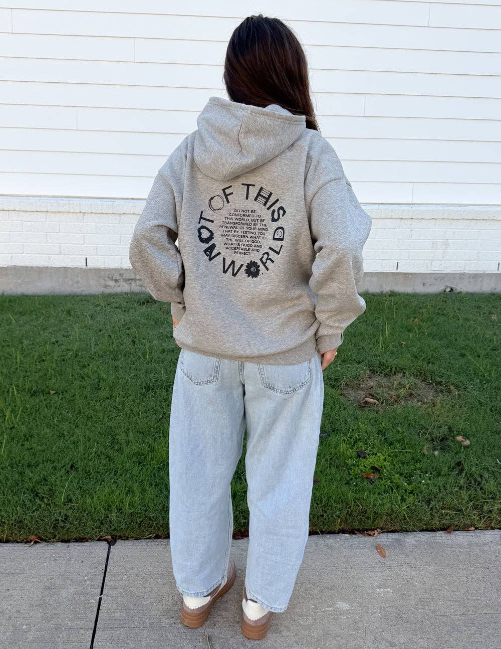 Elevated Faith – Hoodie – Mulher por atacado – Hoodie Unissexo Bege Não Deste Mundo7