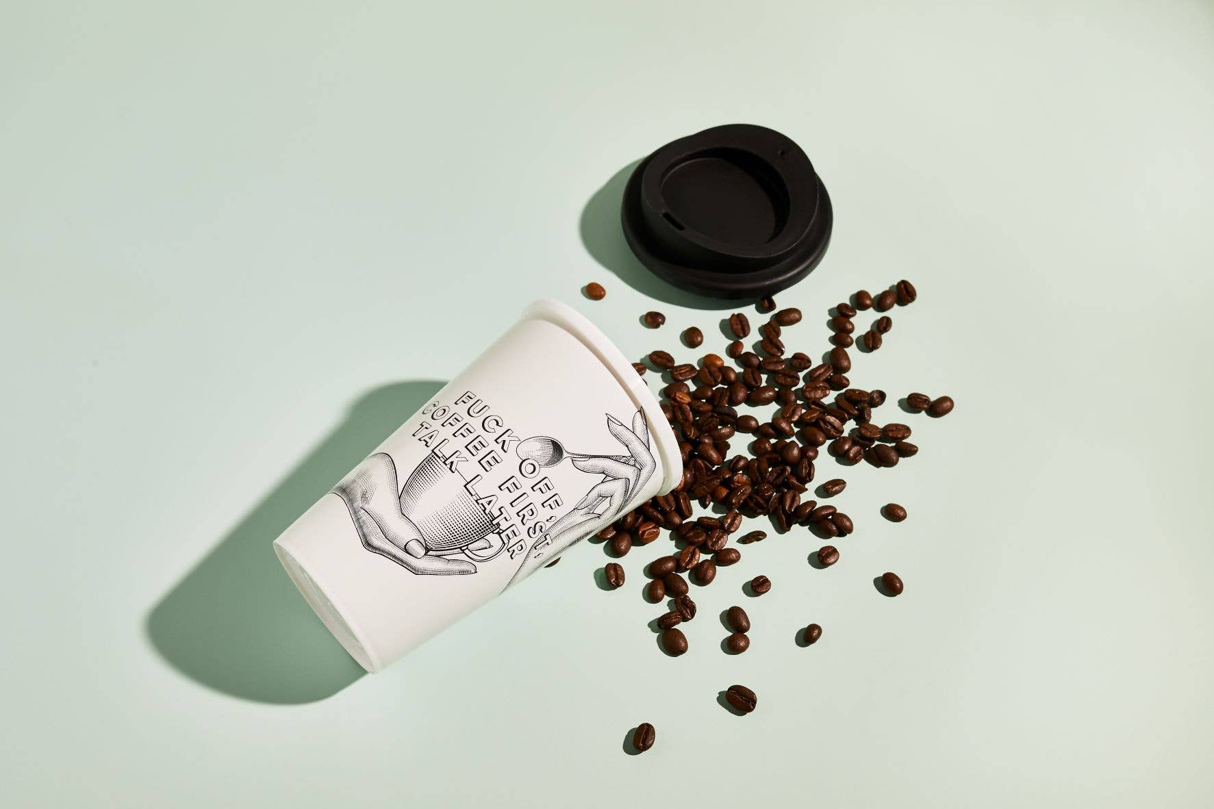 Cheeky Mare Limited - Wholesale Coffee/tea cup - F***k Off, Coffee First, Talk Later - Take Away Coffee Cup