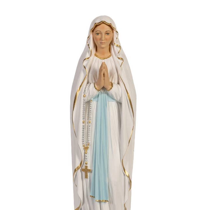 Statue of Our Lady of Lourdes 30 cm in resin made in Italy for wholesale by ArteSacraCaravaggio
