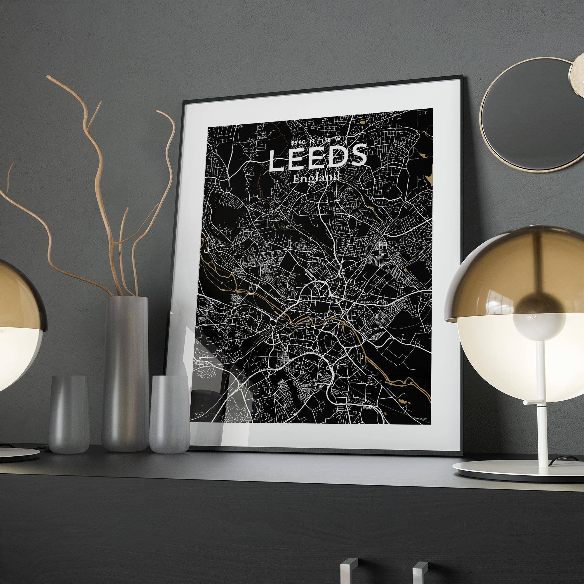 OurPoster.com – wholesale Poster – Leeds karta affisch26
