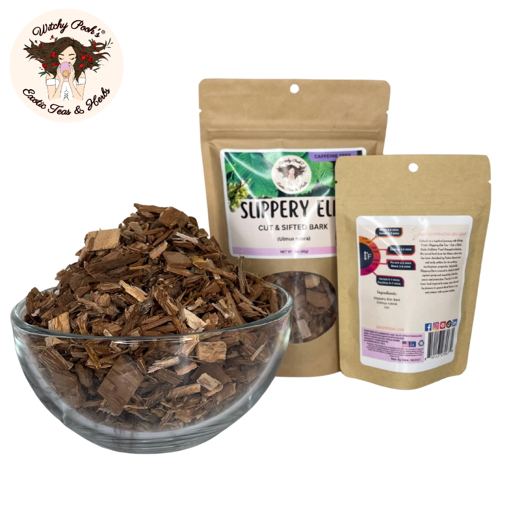 Witchy Pooh's Exotic Teas & Herbs - Wholesale Loose Tea - Witchy Pooh's Slippery Elm Tea - Cut & Sifted Bark4
