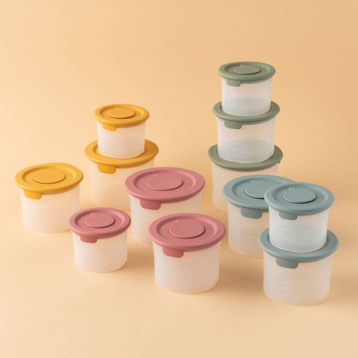 Juego de 3 recipientes para almacenar alimentos para bebés para venta al por mayor de Der kleine Fratz