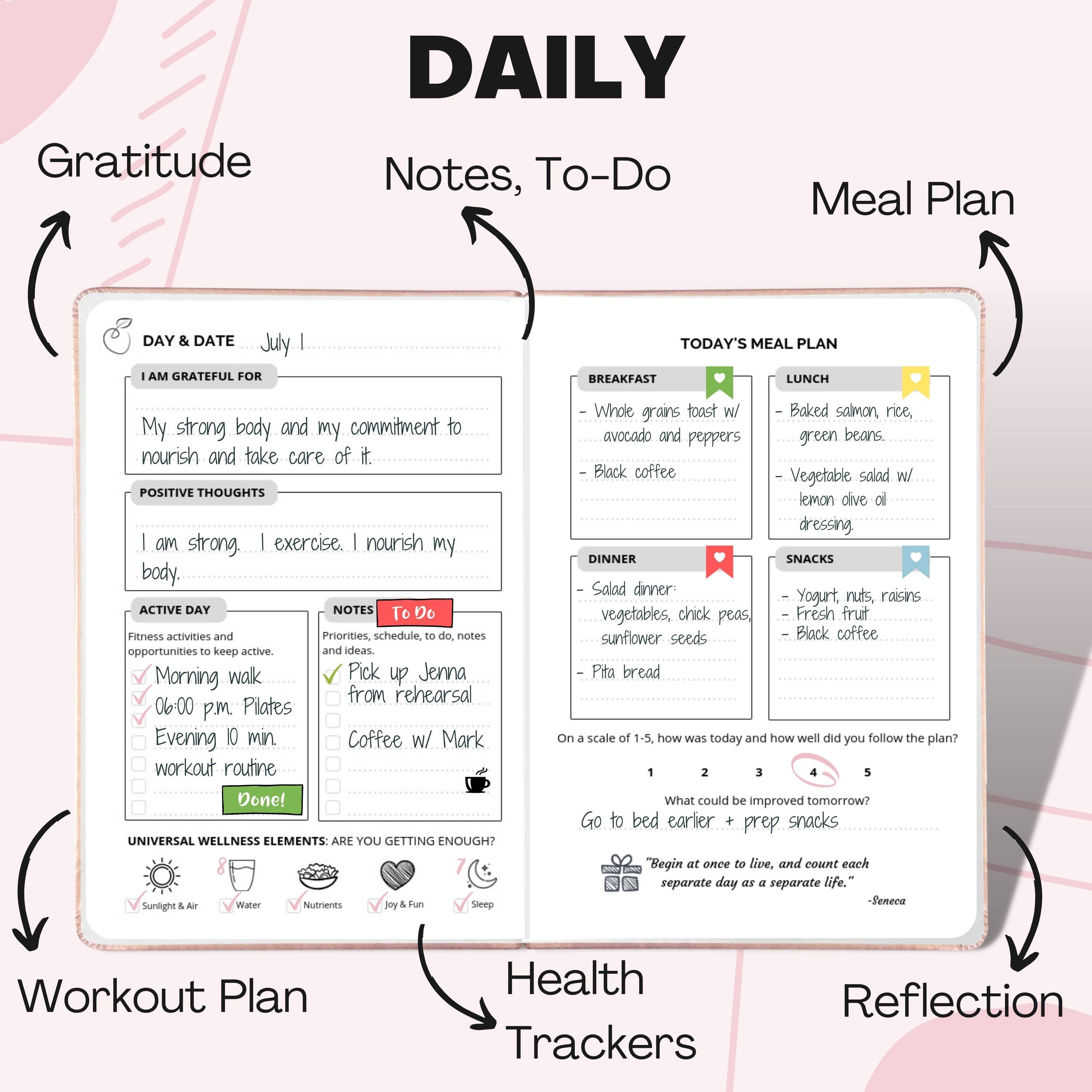 Life & Apples - Wholesale Planner - The Wellness Journal & Planner5