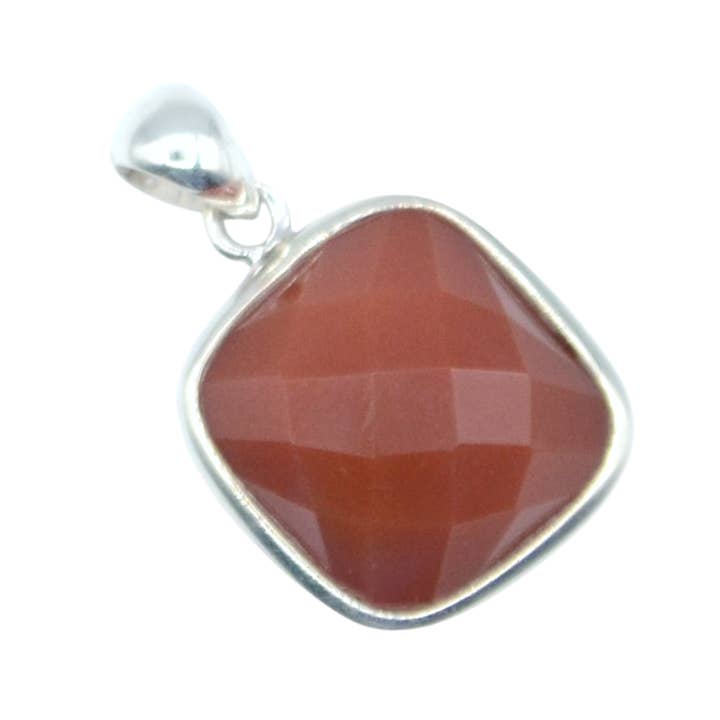 Didi Bahini Fair Trade - Wholesale Individual Charm/Pendant - Simply Onyx Silver Pendant1