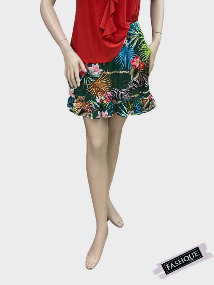 Fashque Designs - Vendita all'ingrosso Gonna pantalone - Donna - Gonna da golf da donna con volant sul fondo e tasche - SK201411