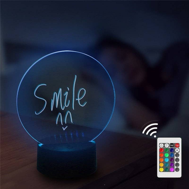 COLOR I 3D Erasable Night Light Message Board for wholesale on Faire2
