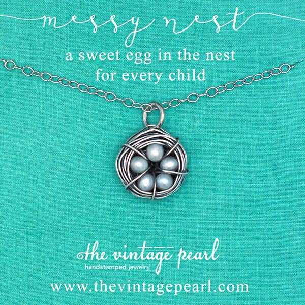 The Vintage Pearl - Vendita all'ingrosso Collana con ciondolo/pendaglio - Collana Messy Nest (1-6 perle)3