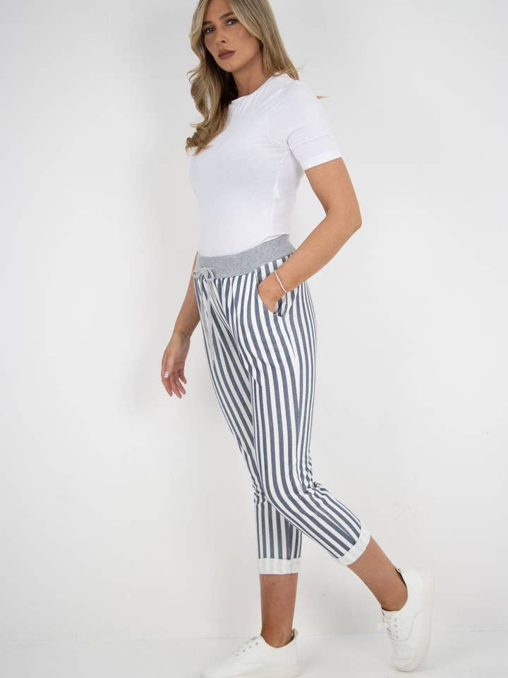 Miss Bold - Wholesale Pants - Women's - Italian Printed Cotton Ladies Trouser10