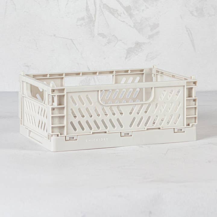 Chickidee - Wholesale Storage Bin - Clay Tiny Folding Storage Crate0