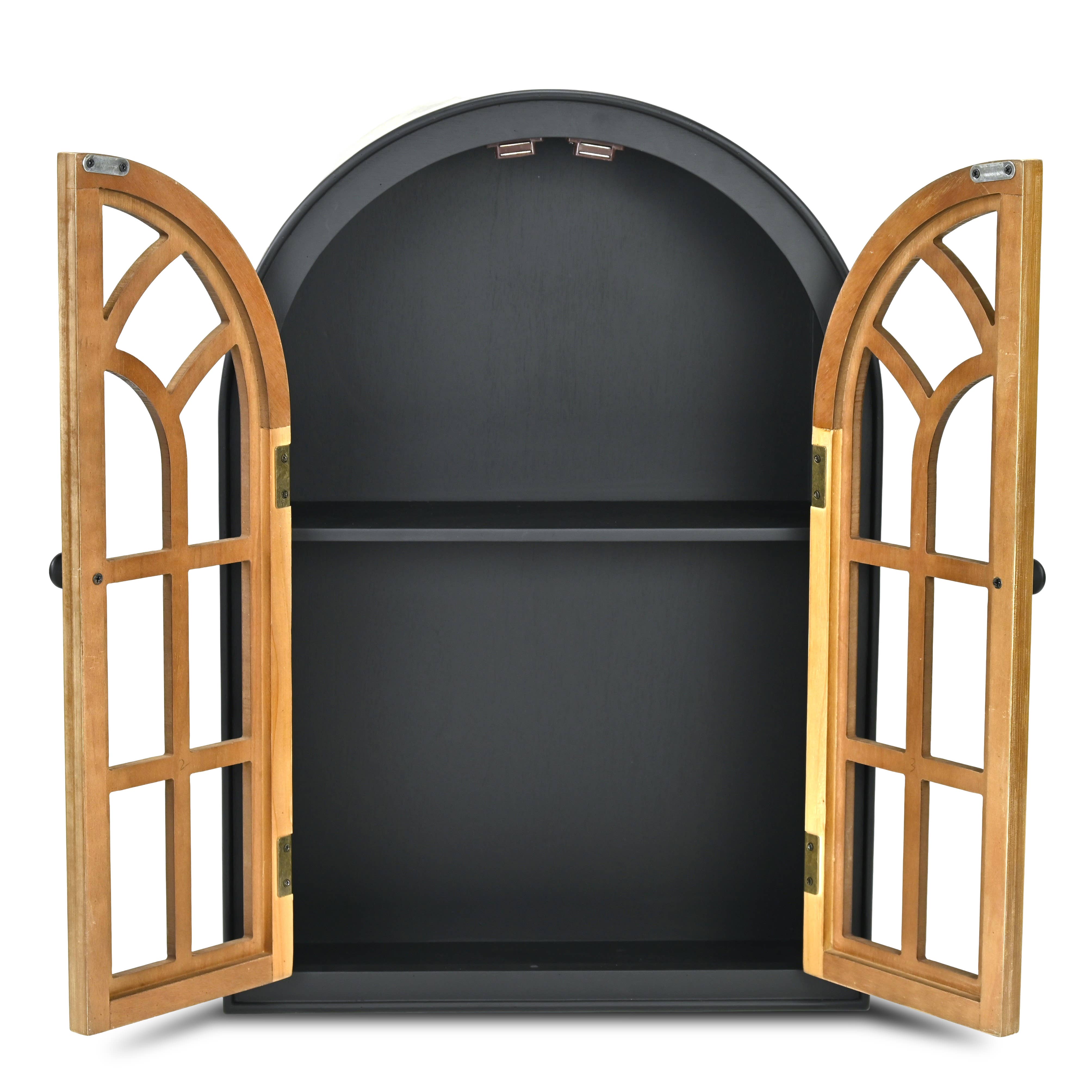 Cheungs Home Decor - Wholesale Muurplank - Kathedraal Geïnspireerd Dubbeldeurs 2-laags Wandplank8