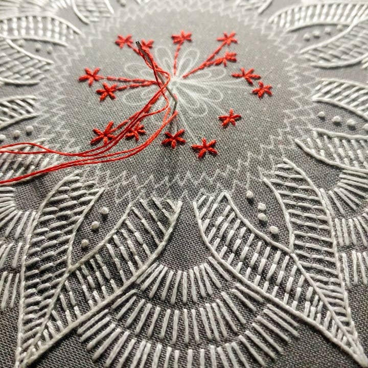 cozyblue handmade – wholesale Material för broderi/korsstygn – höst mandala broderi kit