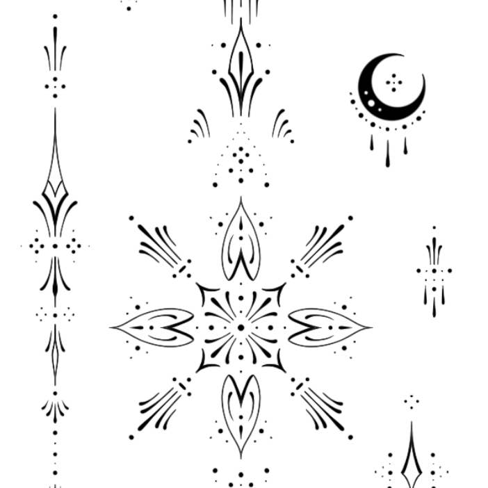 Parure de tatouages éphémères "Nebula" for wholesale by Sioou