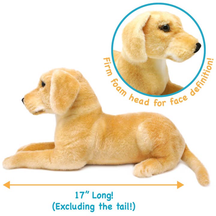 VIAHART Toy Co. - Wholesale Stuffed/Plush Toy - Kids & Baby - Mason The Labrador | 19 Inch Stuffed Animal Plush