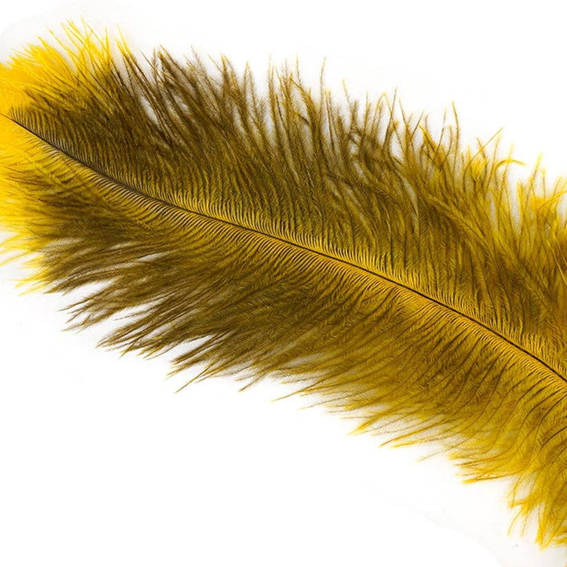 Zucker Feather Products - Wholesale Craft Supplies - Ostrich Feathers-Floss - Gold1
