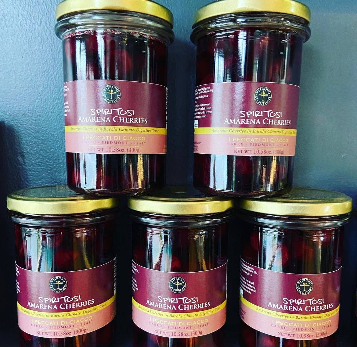 RITROVO - Wholesale Preserves - Ciacco Spiritosi - Amarena Cherries in Barolo Chinato2