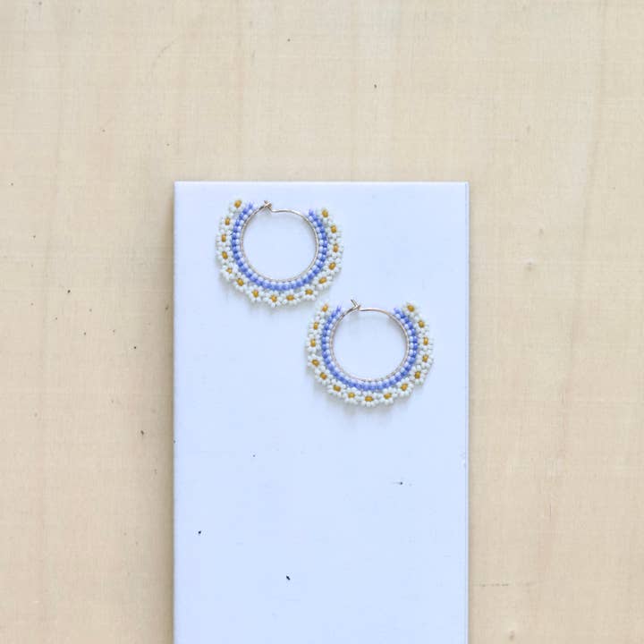 Aros en Flor Completa // Azul Océano para venta al por mayor de WOVEN WYLD