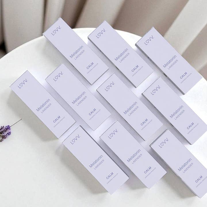 LUVV Labs - Wholesale Aromatherapy Inhaler - 10 LUVV CALM Melatonin Infused Lavender Flavored Inhealers 3
