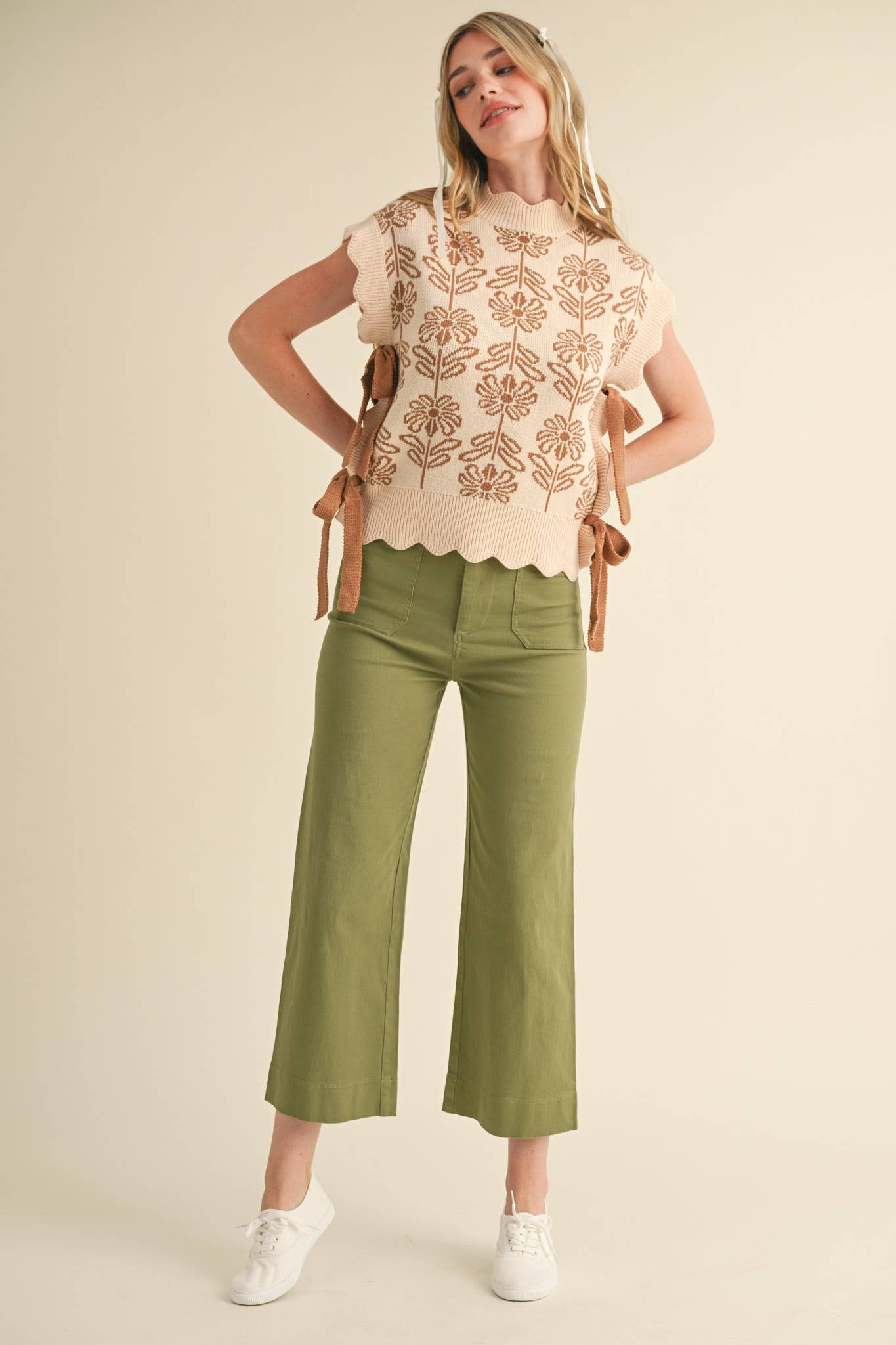 &MERCI – wholesale Tröjväst – Dam – MOCKNECK BLOMMIG TRÖJVÄST MSW10743120