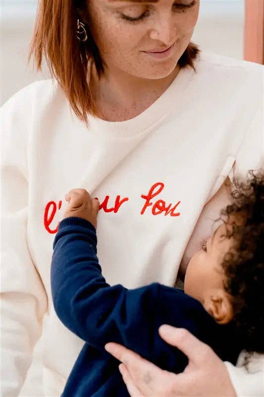 Limky – Sweatshirt - Mulher por atacado – Moletom para gestantes e amamentação « L'Amour Fou »6