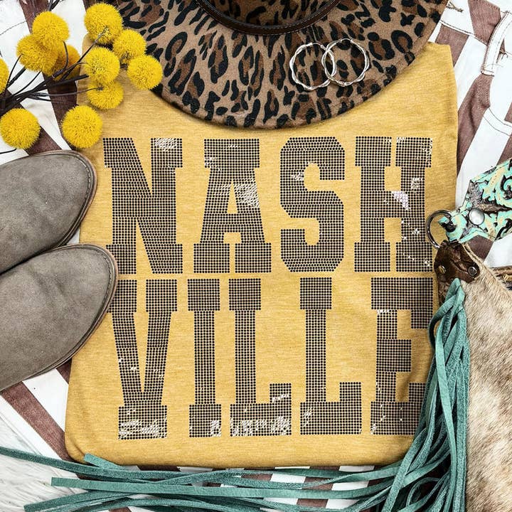 Trendy Transfers - Wholesale Sublimation Transfer - Spangled NASHVILLE Transfer0