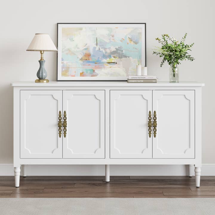 Heynemo - Wholesale Cabinet - Console Cabinet, 47'' Mid Century Modern Pantry Cabinet1