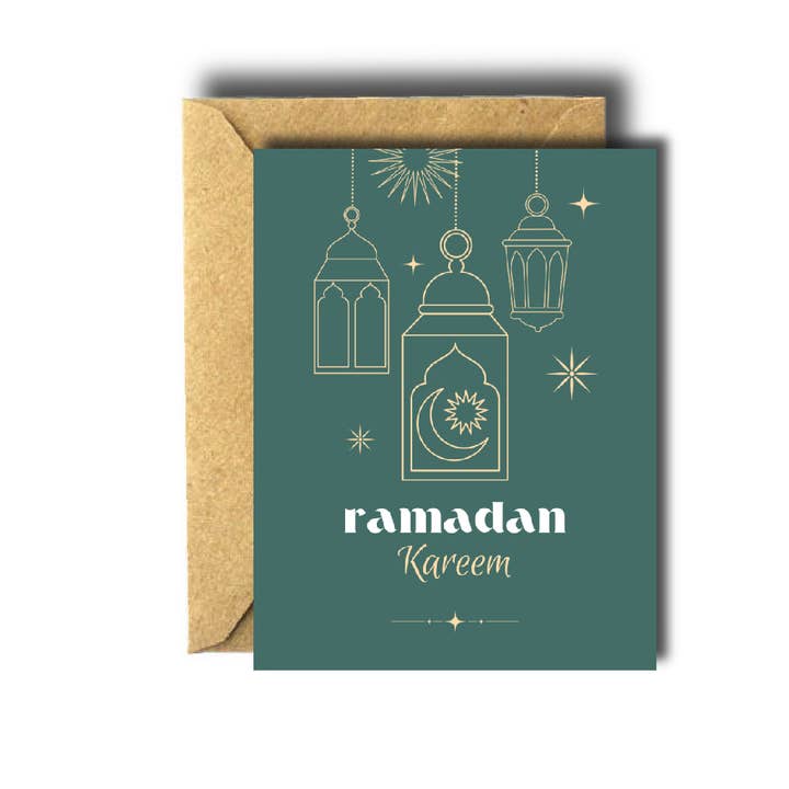 Carte de vœux Ramadan Lamps pour la vente par Bee Unique