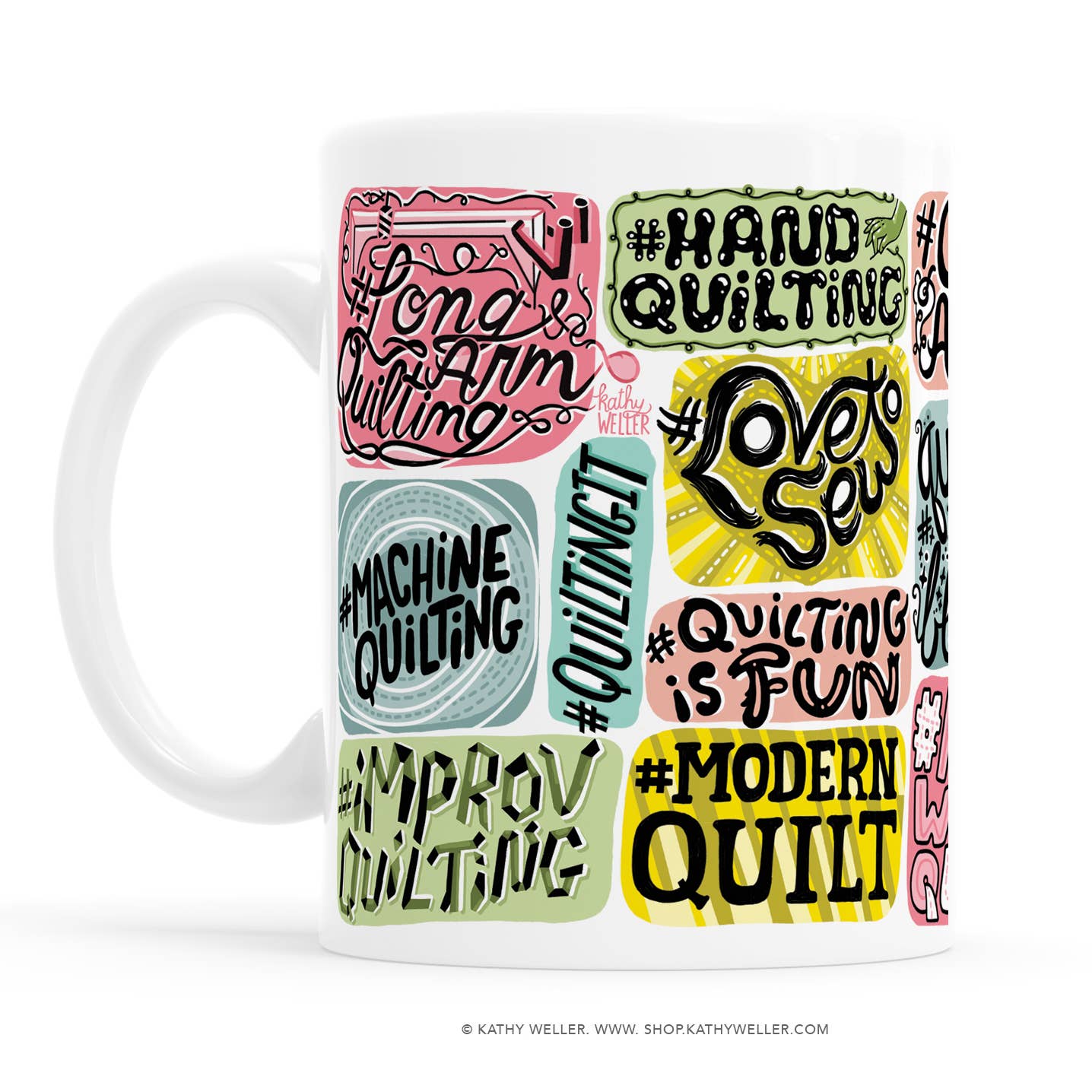 Kathy Weller Art+Ideas - Wholesale Coffee Mug - Quilter's mug0