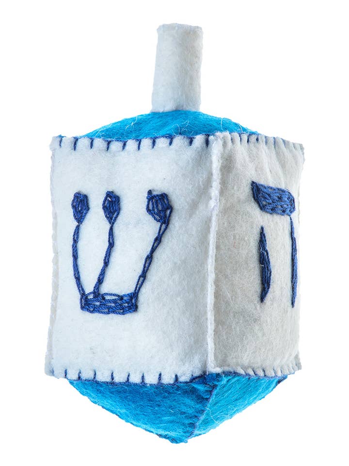 Dreidel de fieltro para venta al por mayor de Silk Road Bazaar