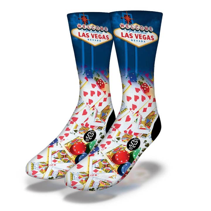 Viva Las Vegas Socks for wholesale by Savvy Sox